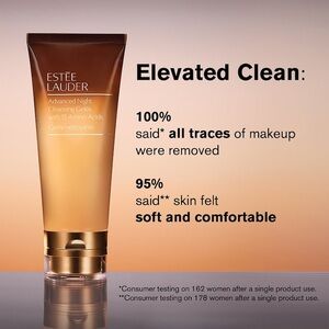 NWT Estee Lauder Advanced Night Cleansing Gelee - Gold and Brown